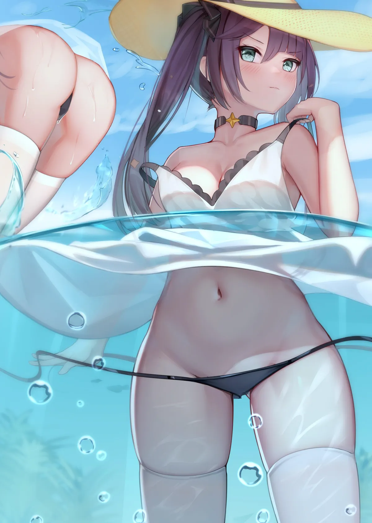 Mona in the Water [Genshin Impact]