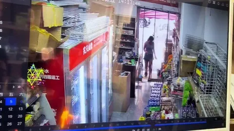 A woman was going to smoke.