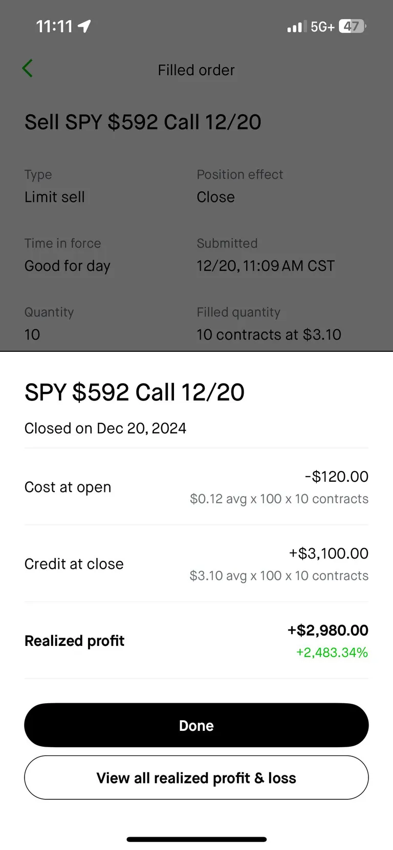 2483% gain this morning. $120 ➡️ $3100