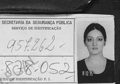 My grandmother in her Brazilian immigration document after escaping the Uruguayan military dictatorship, 1975