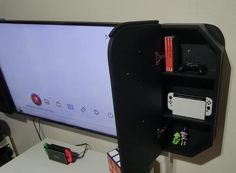 I built the New Nintendo Switch 2 cabinets for my son's TV