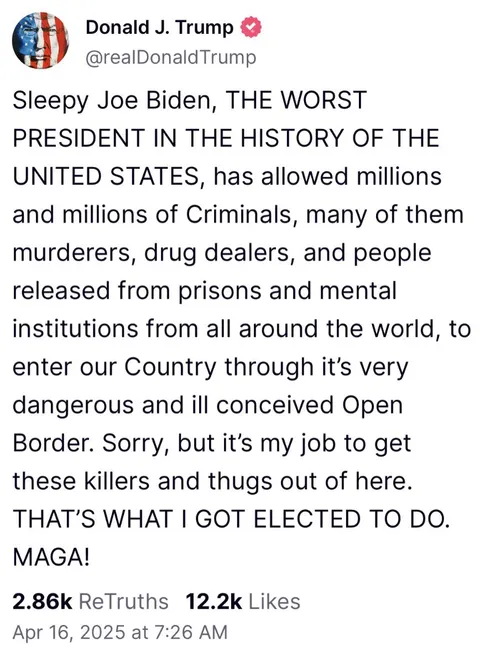 Donny goes on an early morning rant: “Sleepy Joe Biden, THE WORST PRESIDENT IN THE HISTORY OF THE UNITED STATES”: