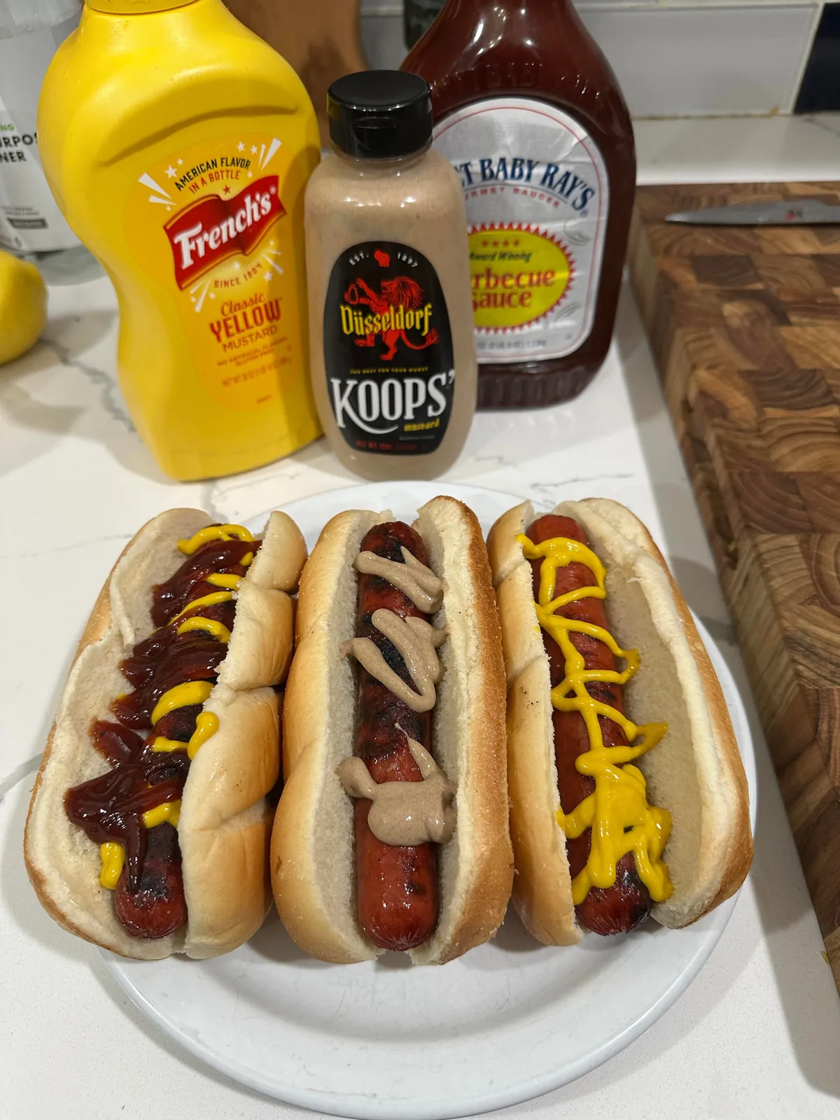 [homemade] onion dogs 3 ways.