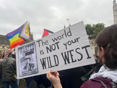 Trump is not welcome in the UK. OC from today’s protest in London