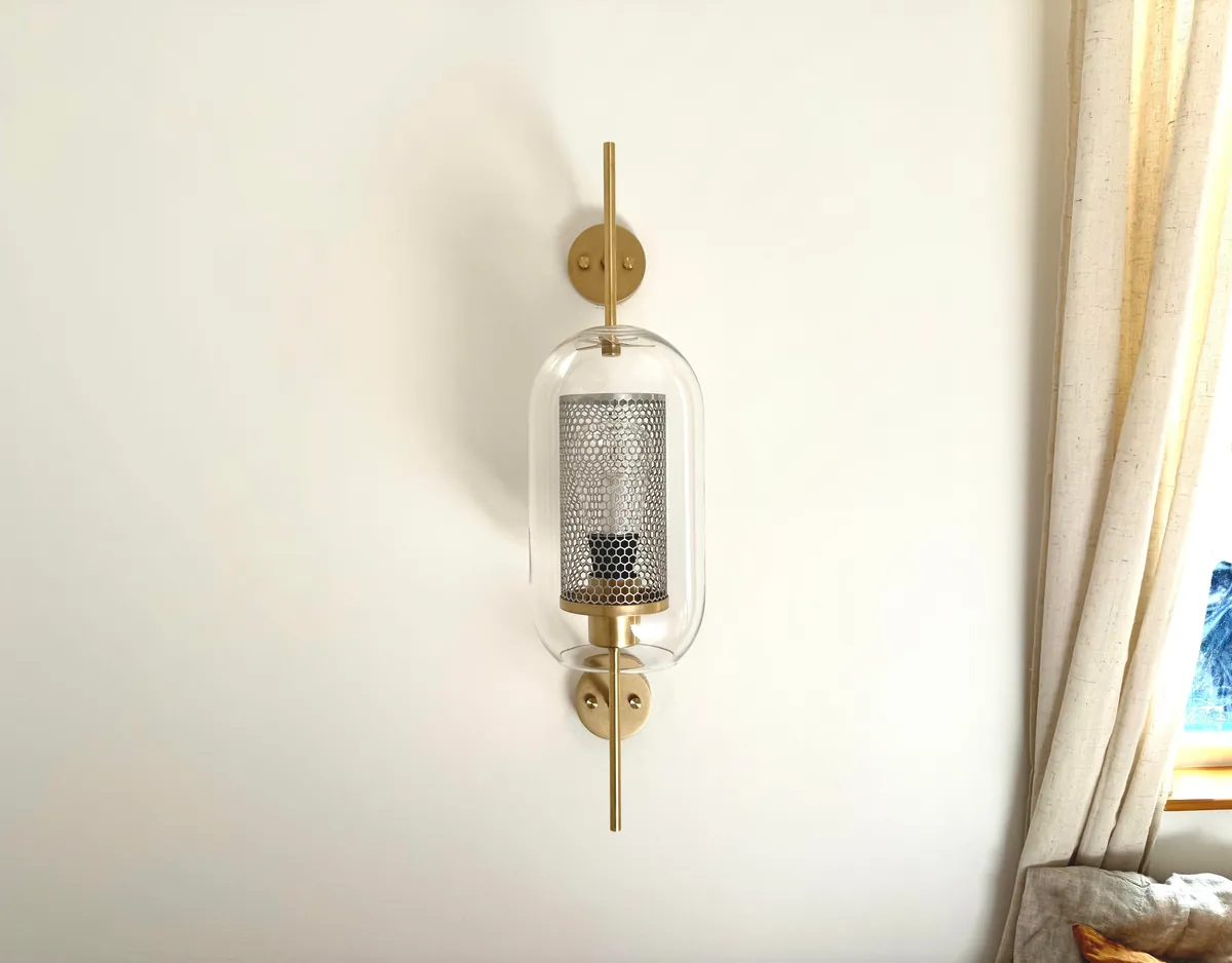 I made a pair of wall sconces for my bedroom renovation