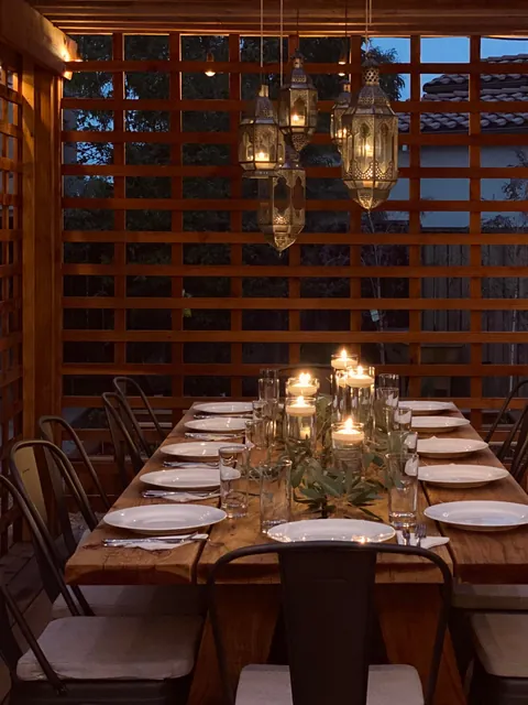 A cozy outdoor space I designed and built.