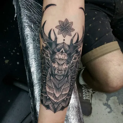 My new Mandala based stag from Bosch Bradley at Doxology tattoo studio in Tauranga, New Zealand