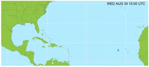 Timelapse of Hurricane Irma predictions vs actual path [OC]