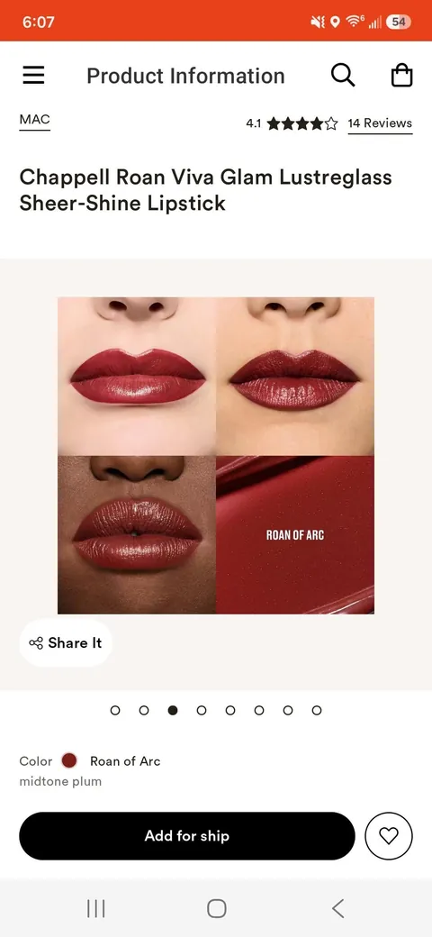 This lipstick isnt red at all.