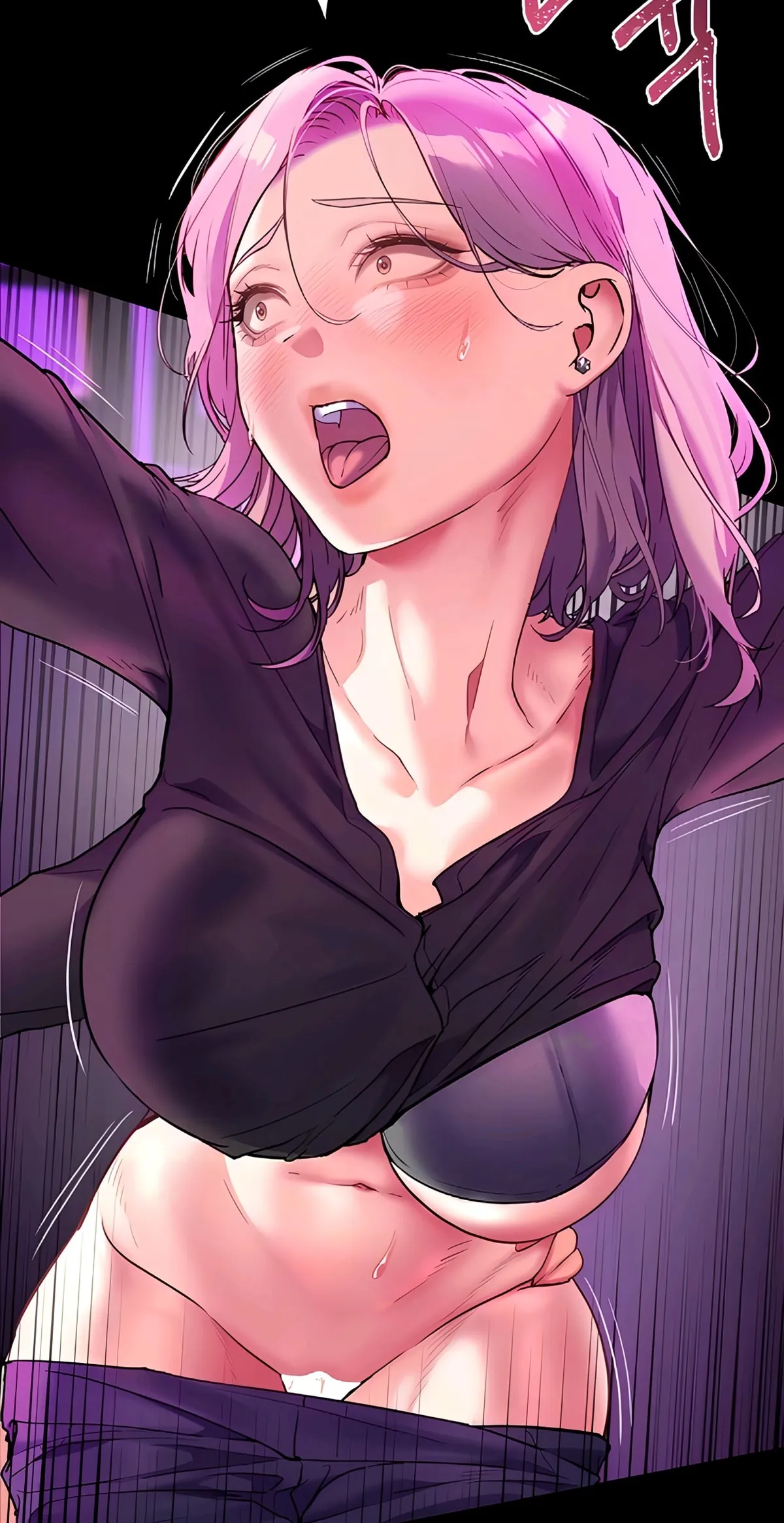 Having sex in the nightclub's male bathroom