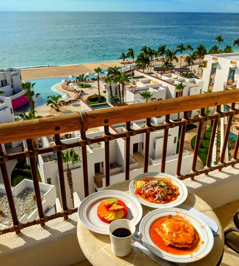 Mexican breakfast with a view [Los Cabos, Mexico]