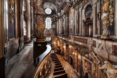 Asamkirche in Munich, Germany. A dark Rococo gem built in 1733.