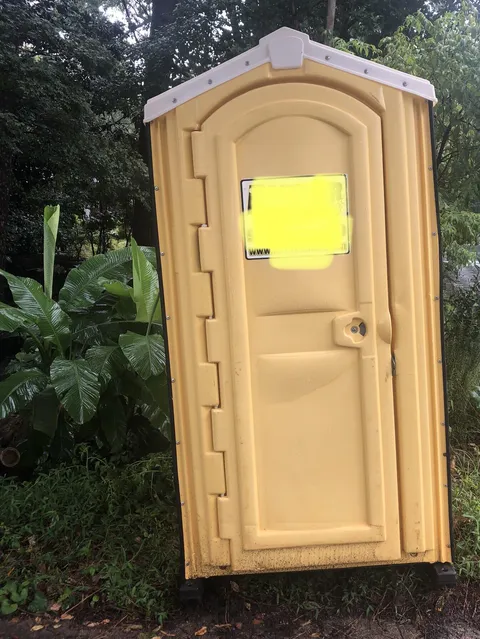 Neighbor’s contractor put a porta-john on our property—in our herb garden!