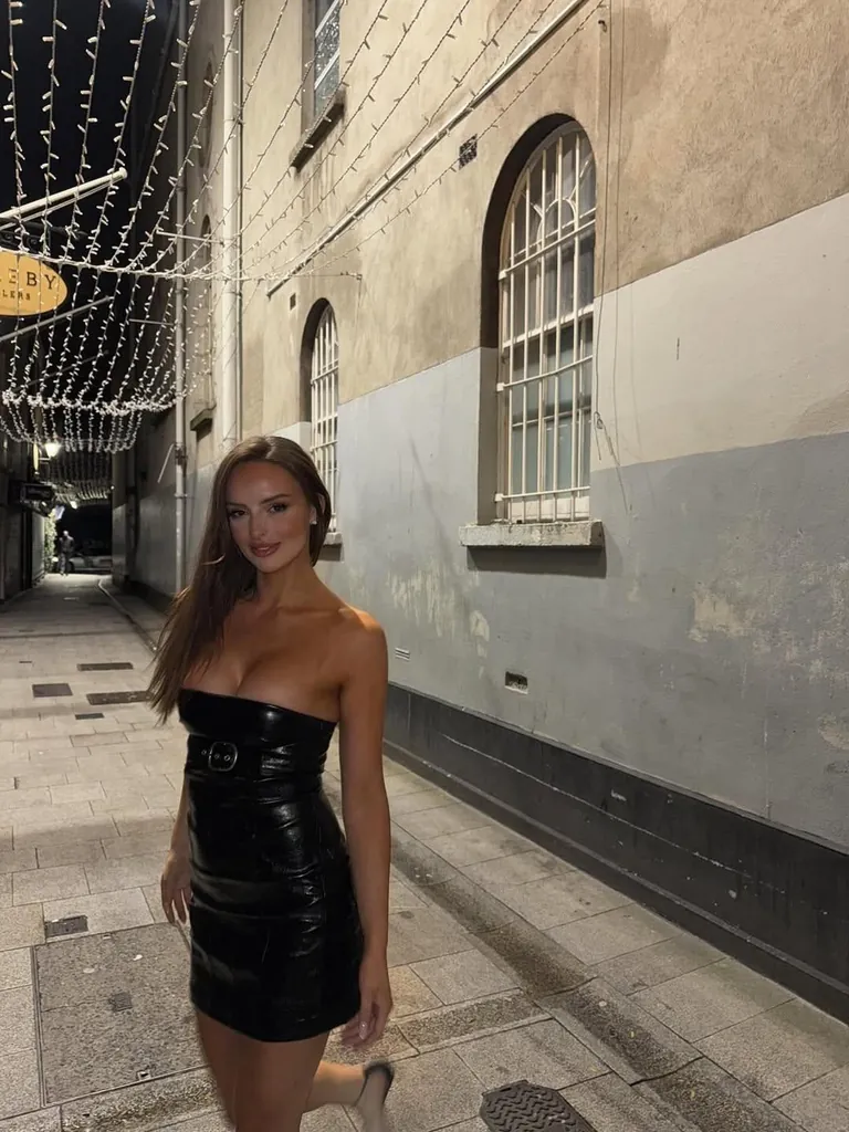 Kate Coffey in leather