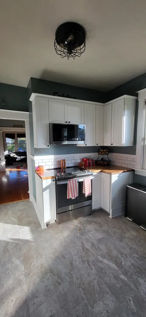 First time making kitchen cabinets. I did the entire kitchen myself for less than half of our original budget. 