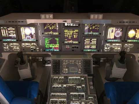 Cockpit of the Space Shuttle Independence