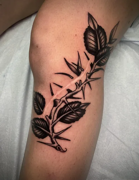 Some scars are too cool to be covered! IG:   Pagetattooer in Clearwater FL