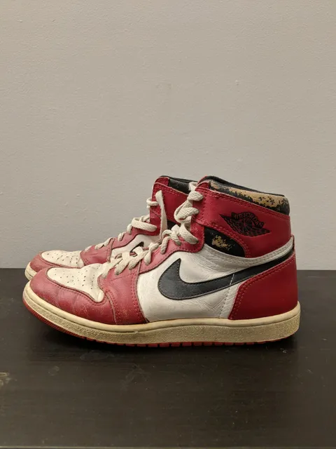 My Dad's motorcycle riding shoes from 1985.