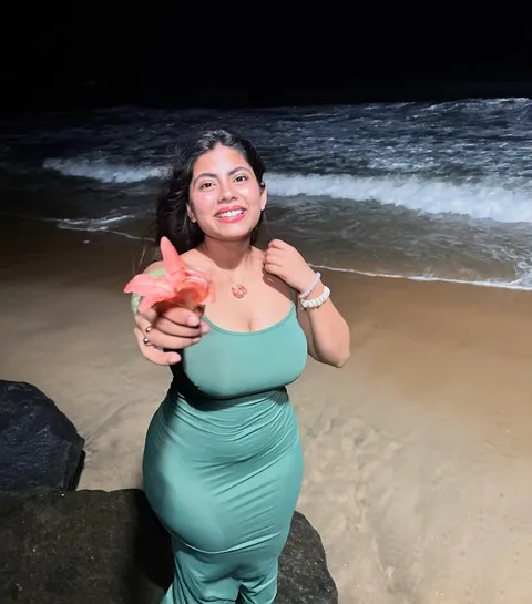 handing you a flower