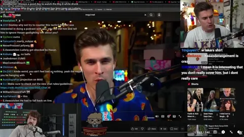 Destiny says there is "zero chance" nmp and soda will have him on their podcast because Hasan won't let them.