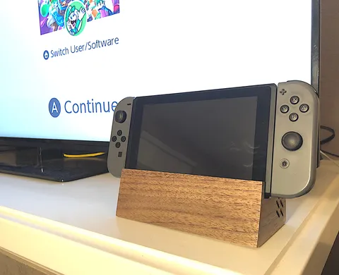 I made a custom switch dock out of walnut wood