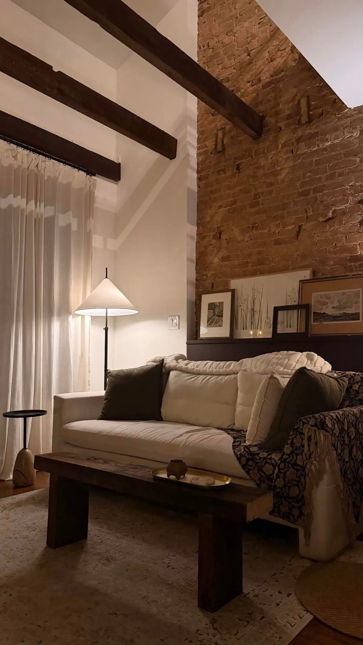 My moody self Brooklyn apt at night