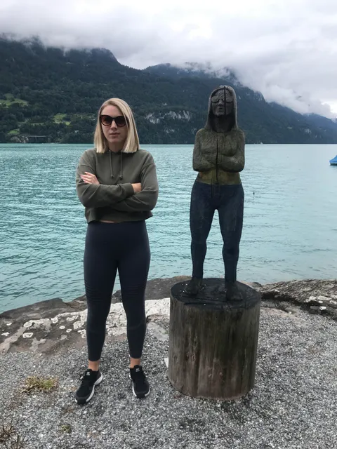 When I went to Switzerland and happened to look exactly like this random wood statue