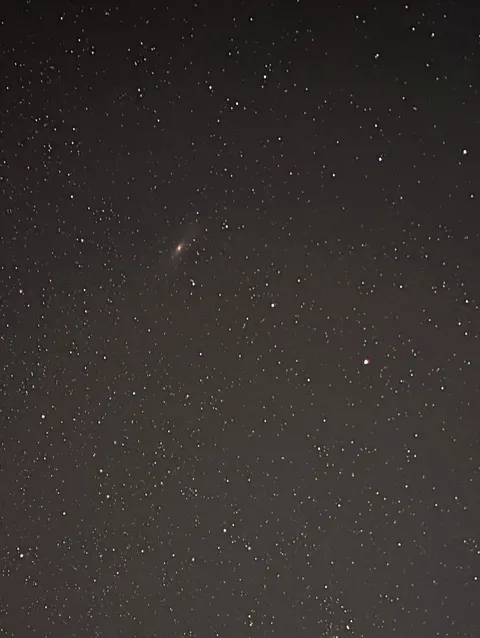 Andromeda from a cell phone.