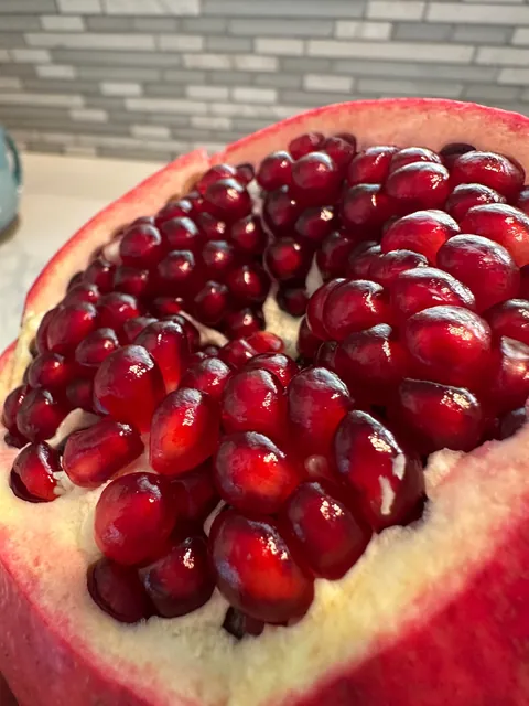Finally picked this 2lb Pomegranate that’s almost as big as my head!