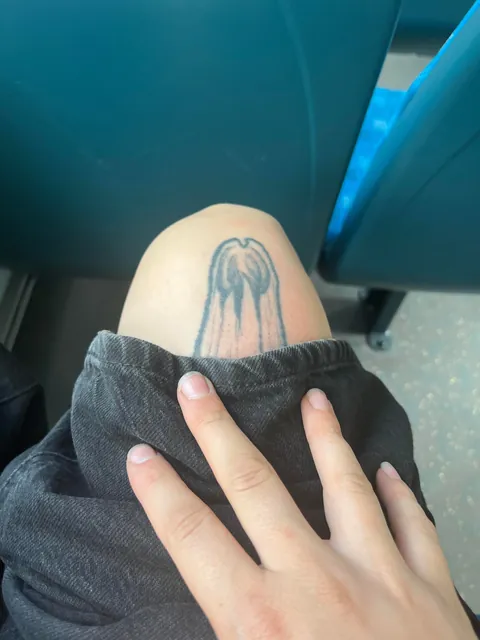 advice on my slightly awkward  when wearing shorts tattoo?