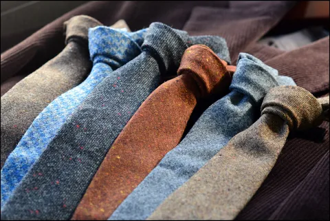 Wool ties: add a little texture!