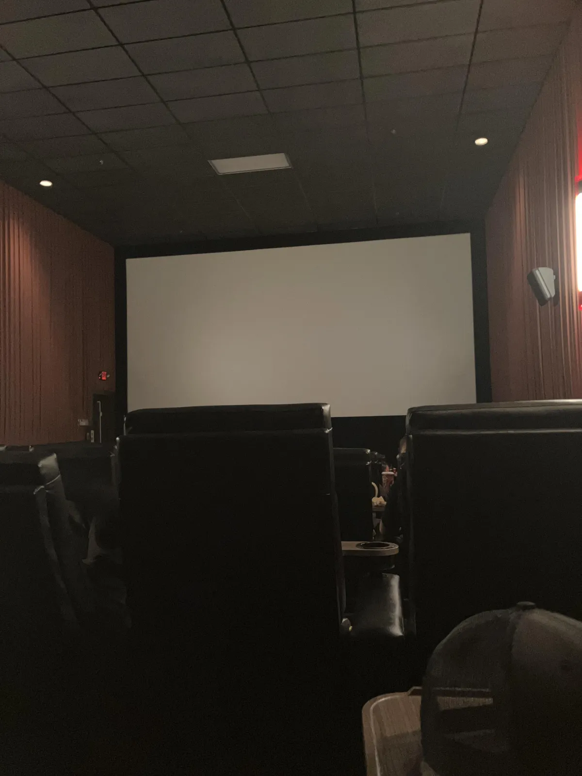 Movie was supposed to start at 8:55 and it’s 9:25.