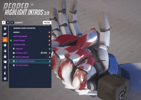 Reaper's "Wight" skin is the only instance in the game where blood appears. How come? Are there other instances where blood is apparent in the game? I couldn't find anywhere else.