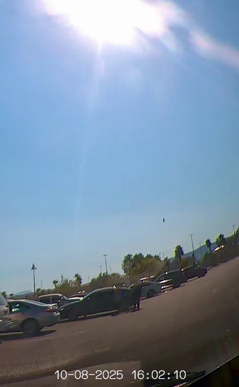 Lazy couple abandons shopping cart that rolls directly into my car