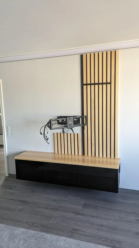 I made a TV-wall for my living-room
