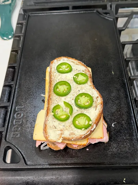 [homemade] hot ham and cheese