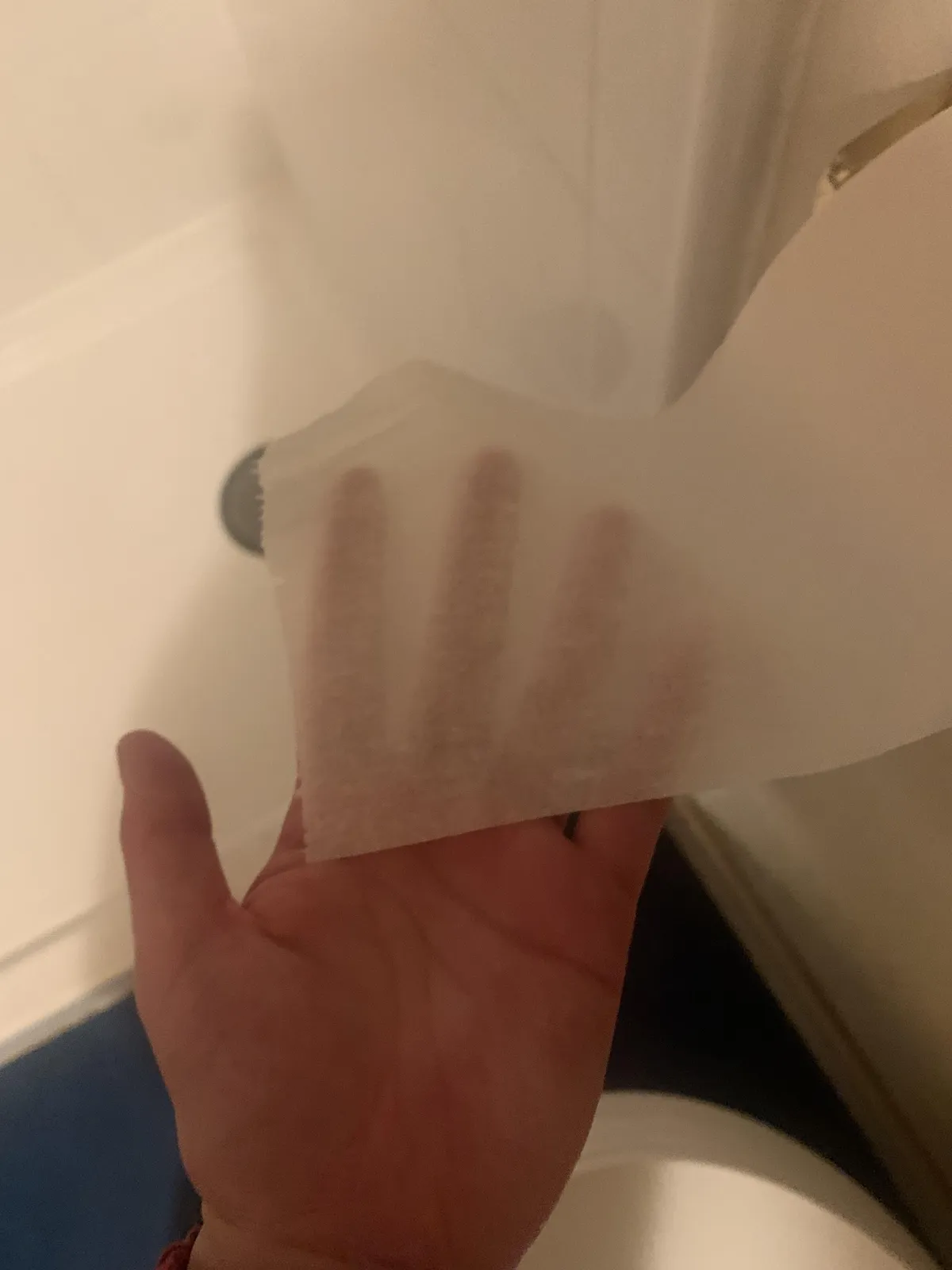 The toilet paper at my in-laws house is like wiping my ass with a ghost
