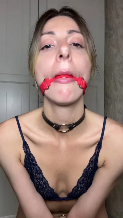 The gag in my mouth gives me even more dirty thoughts