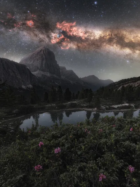 I captured the Cygnus in the Dolomites