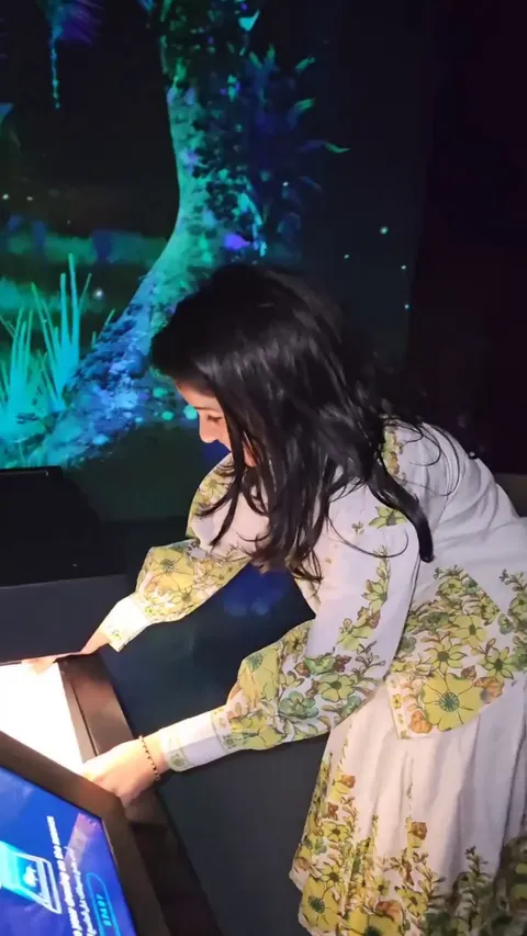 This interactive exhibit animates your drawings and puts them in a virtual zoo