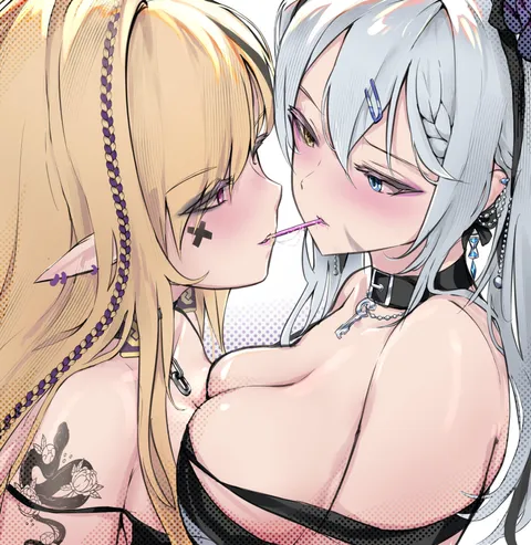 Sharing a Snack by Keyokku [Original]