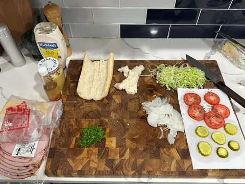 [homemade] sub sandwich