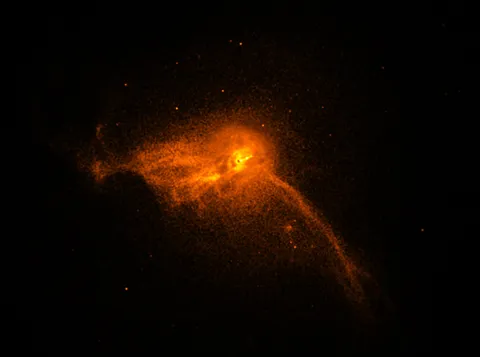 the full image of M87 and the black hole at its center