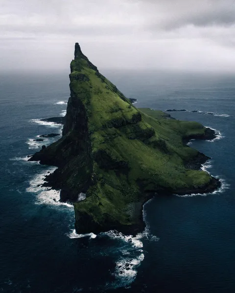 One of the most magical places on earth. The epic formation know as Tindhólmur, The Faroe Islands. [OC][2456x3070]