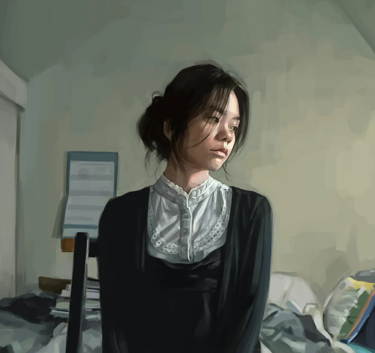 Portrait, Me, Digital drawing, 2019