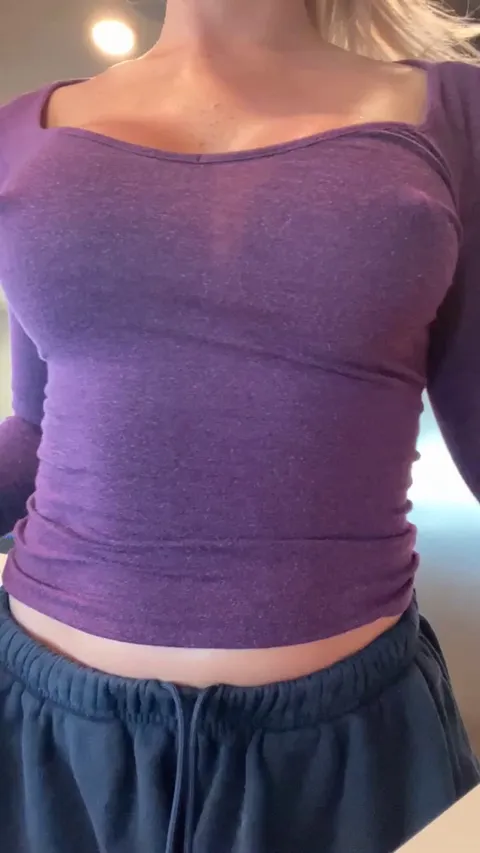 Little miss never wears a bra