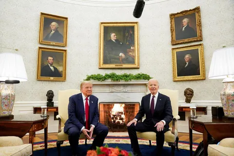 President Biden meets with President-elect Trump in the Oval Office on November 13