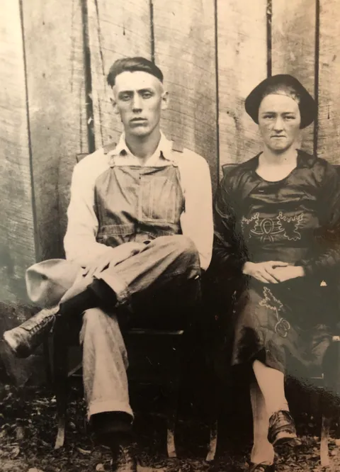My great grandparents on their wedding day in 1923 in Floyd, Kentucky.