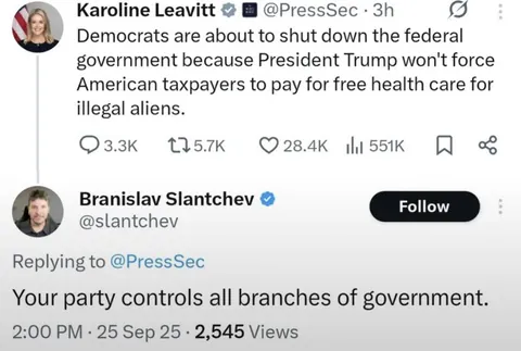 Gov. shutdown is purely the minority dems fault.