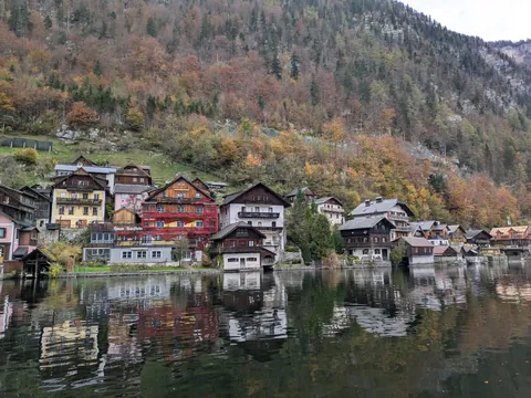 Hallstatt, Austria in Autumn 2024.